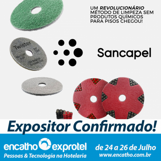 Sancapel confirma lançamento do disco de limpeza Twister na Exprotel 2018