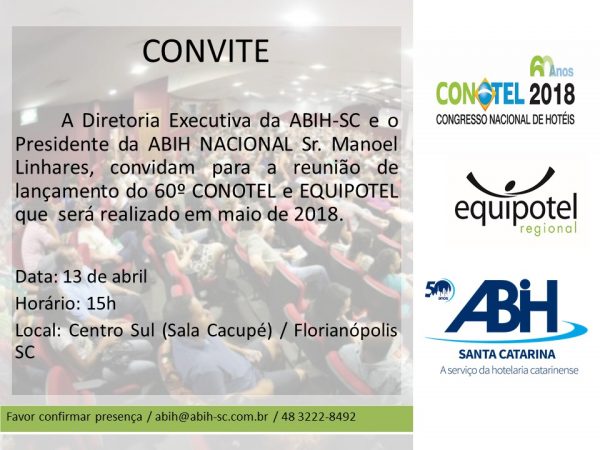 Conotel será lançada em Florianópolis