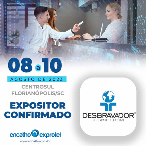  Desbravador apresentará no Encatho suas soluções em software para hotéis, resorts, pousadas e restaurantes