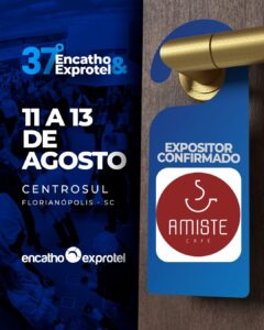 Amiste Café estreia no Encatho & Exprotel 2026 levando soluções que transformam o café em experiência