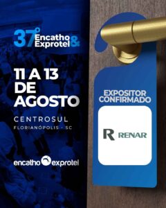 Renar Móveis Corporativo aposta em design, durabilidade e sustentabilidade para projetos de hotéis, restaurantes e espaços profissionais no Encatho 2026