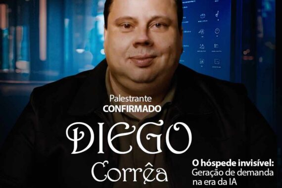 Diego correa fala sobre agentes de IA na hotelaria durante o encatho e exprotel