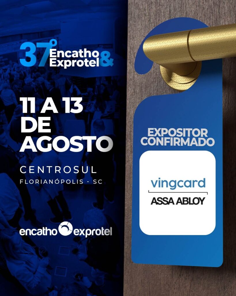 Vingcard ASSA ABLOY apresenta tecnologias de segurança hoteleira no Encatho Exprotel