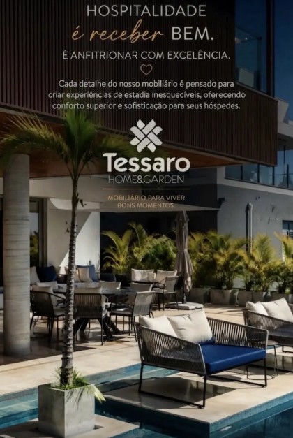 tessaro home & garden participa pela terceira vez do evento e prepara o lançamento da Cadeira Riviera e da Espreguiçadeira Miramar para hotéis, resorts, pousadas e outros empreendimentos turísticos
